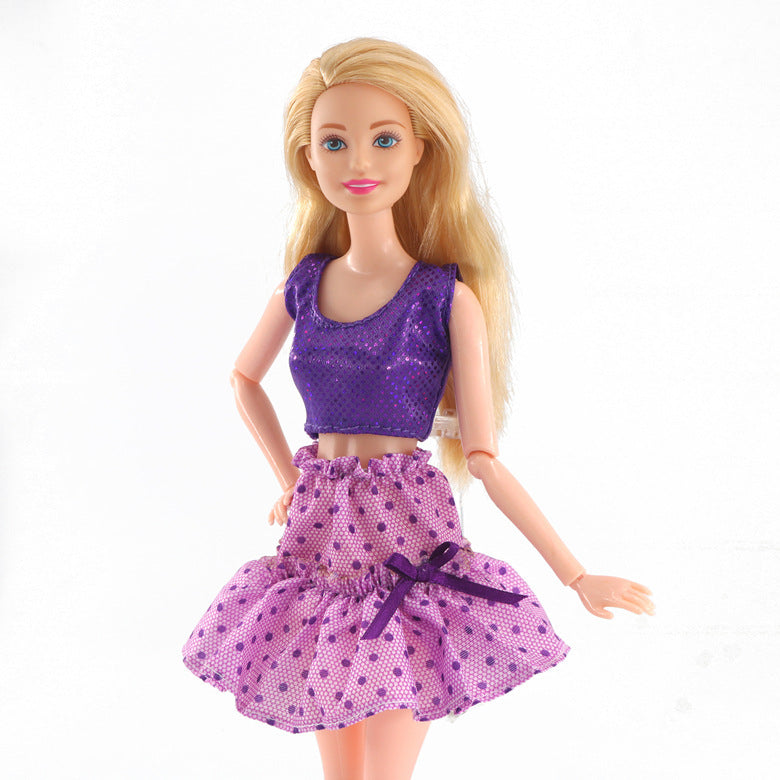 Fille jouer maison jouet 30 cm poupée habiller