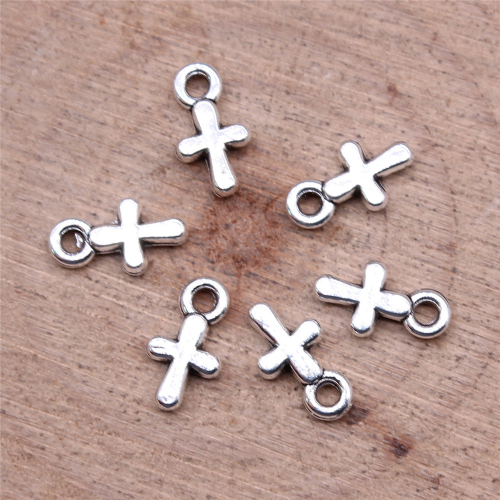 Pendentif croix en argent ancien, offre spéciale