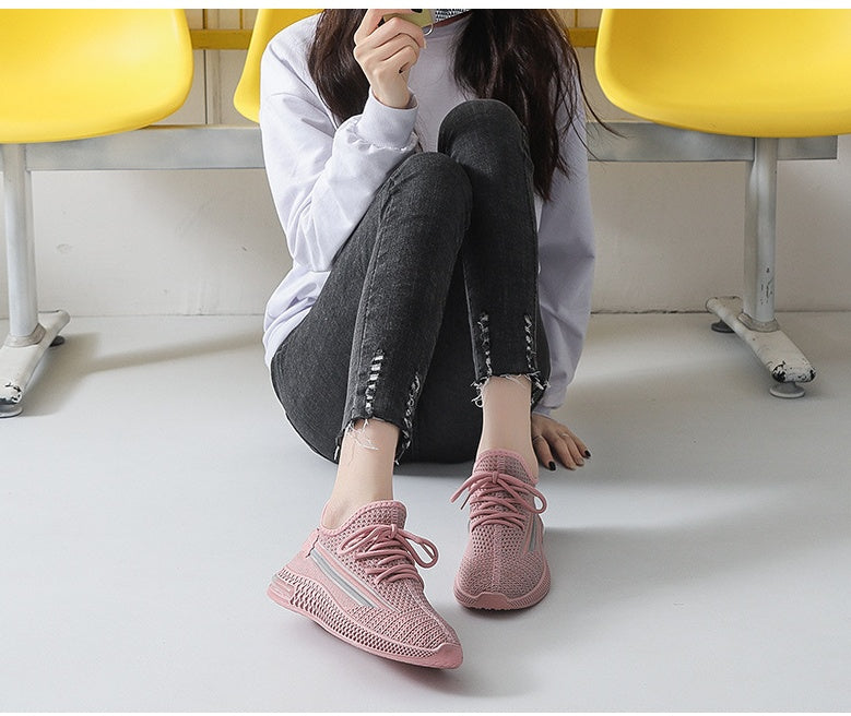 Zapatos de viaje casuales para mujeres embarazadas suela suave todo fósforo