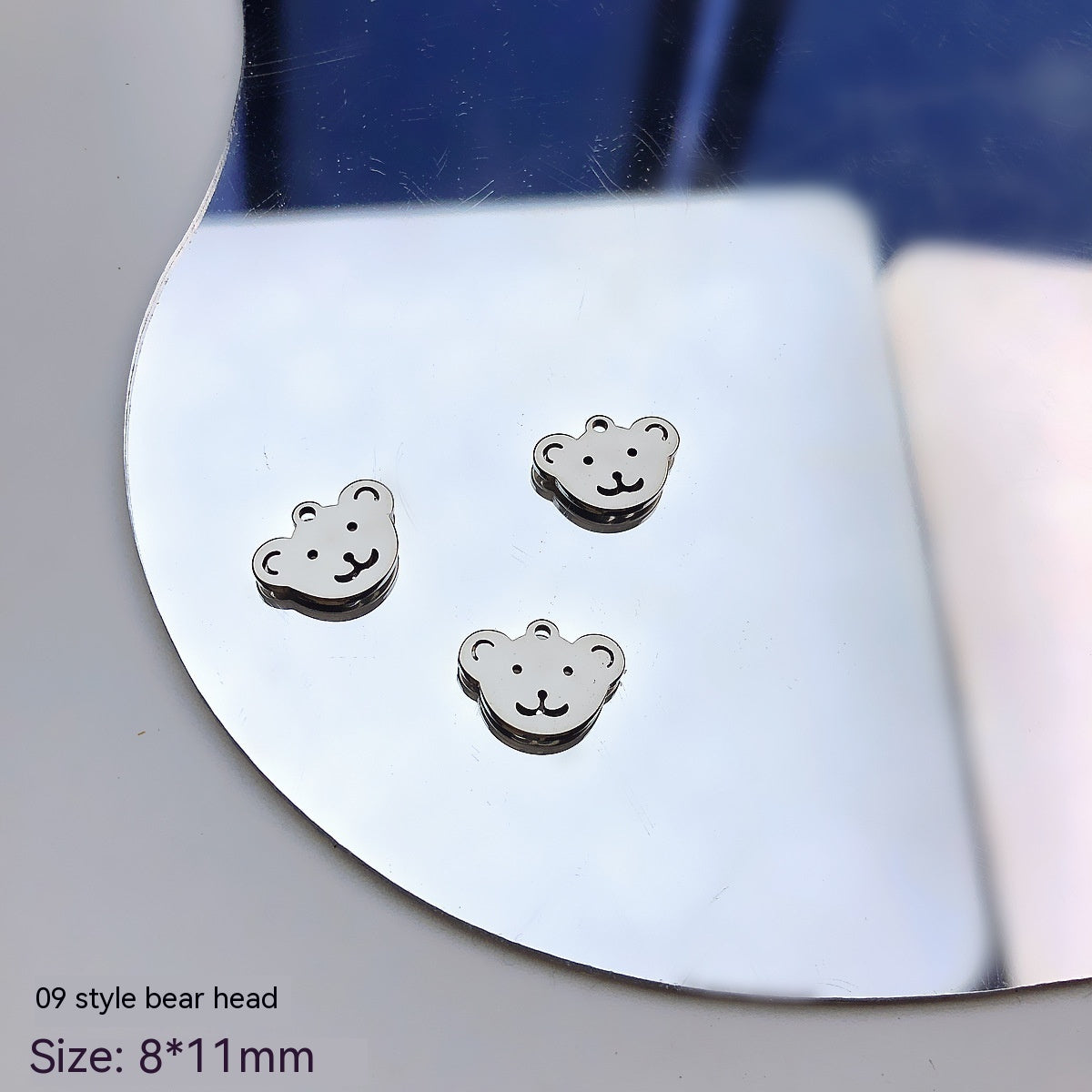 Millennium Sweet Girl Trendy Cool Bear Butterfly Cross Pendant Necklace DIY Handmade Beaded