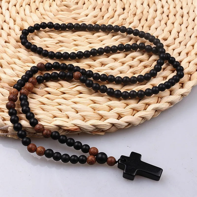 Collier Oeil de Tigre pour Homme Volcano Stone