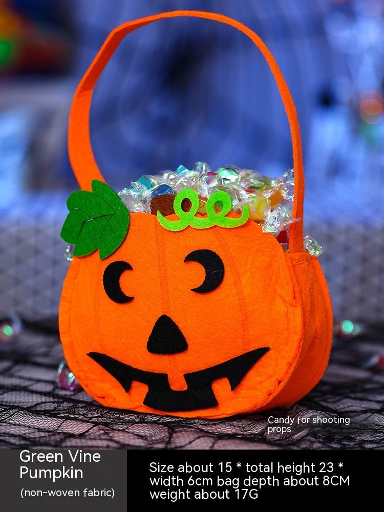 Halloween Pumpkin Bag Portable Children Props