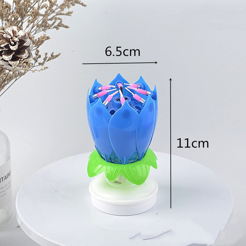 Vela Música Lotus Cumpleaños Música Feliz Cumpleaños Canción