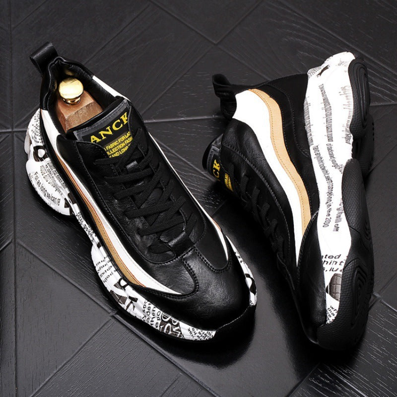 Chaussures décontractées pour hommes, baskets montantes assorties avec tout, chaussures de sport pour papa