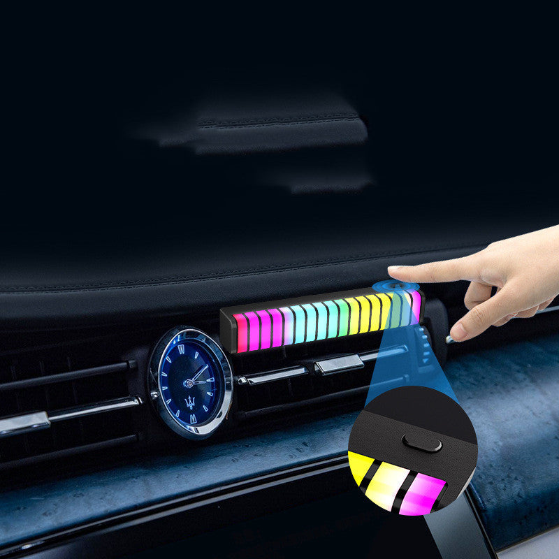 Musique de lumière d'ambiance de voiture rythmique à commande vocale