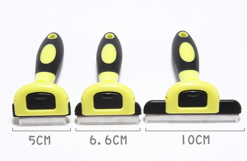 Peigne d'épilation amovible en ABS pour animaux de compagnie