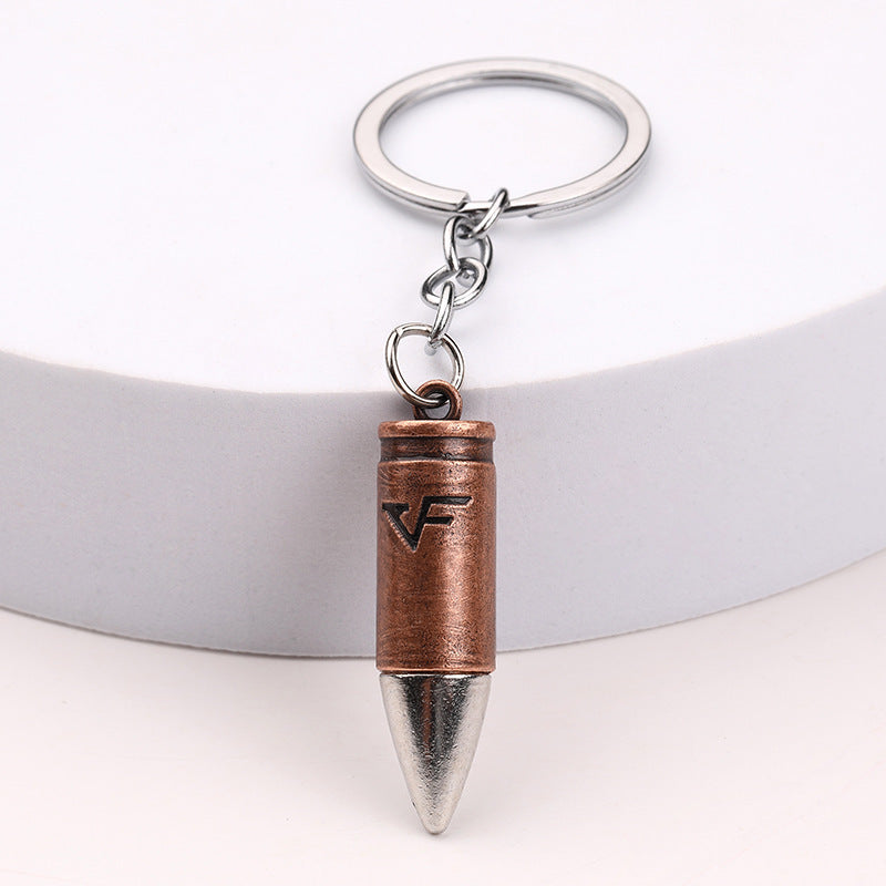 Pendentif porte-clés en métal modèle Bullet