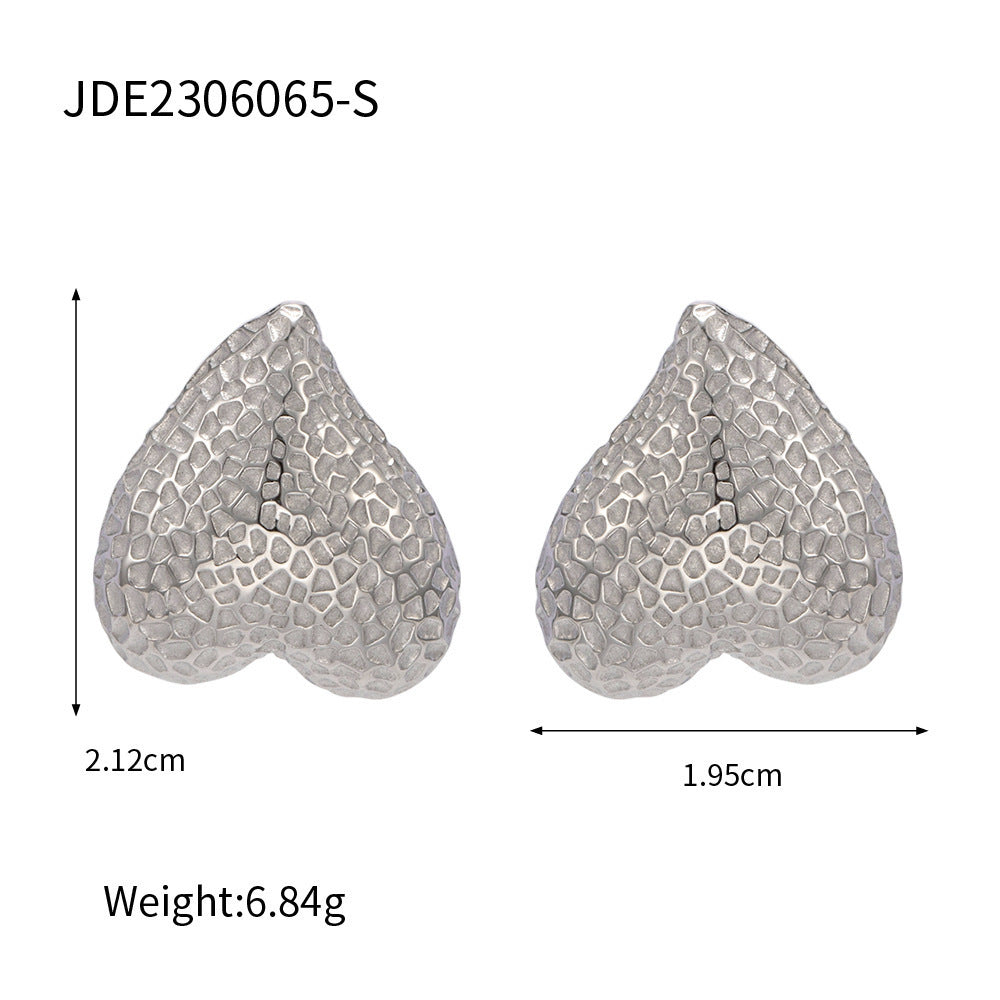 Boucles d'oreilles en acier inoxydable, Design marteau d'amour, sens, tempérament, mode