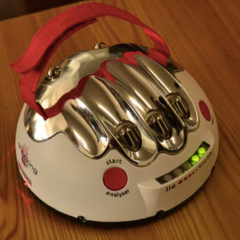 Mini Detector de mentiras de descarga eléctrica para toda la persona, juego de mesa ordenado, máquina de fiesta, juguete de descompresión de gran aventura que habla la verdad