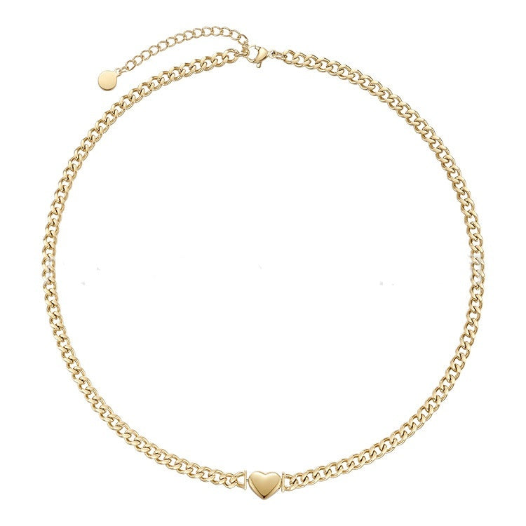 Titanium Steel Popular Chain Love Necklace