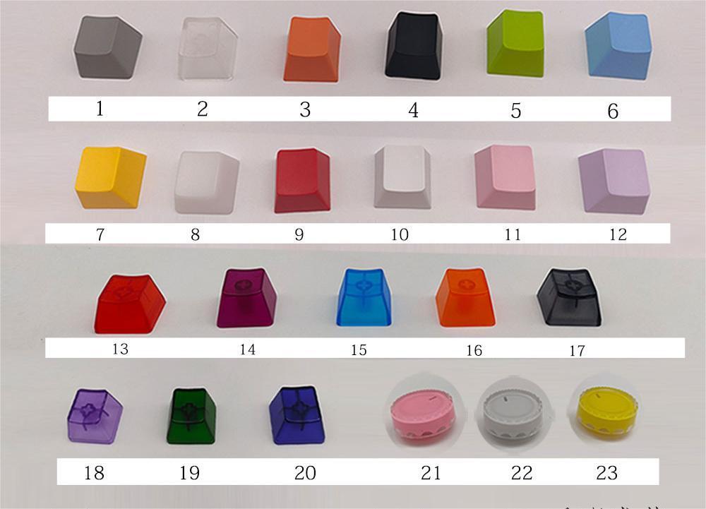 Cubierta de llave de teclado mecánico, transmisión de luz de eje transversal única