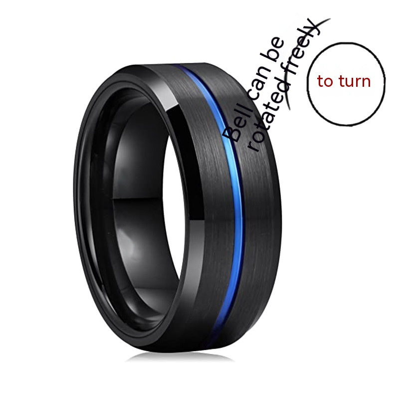 Fashion Personalized Bilateral Frosted Ring