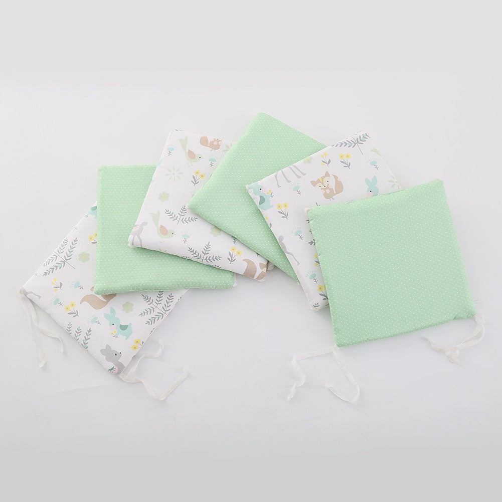 Kit anti-collision pour bébé, tour de lit de berceau en coton