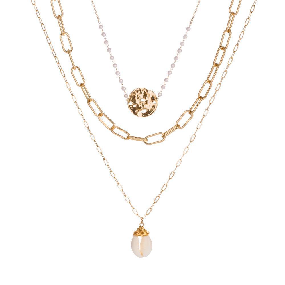 Pendentif de conque d'étoile de mer de coquille de perle de mode