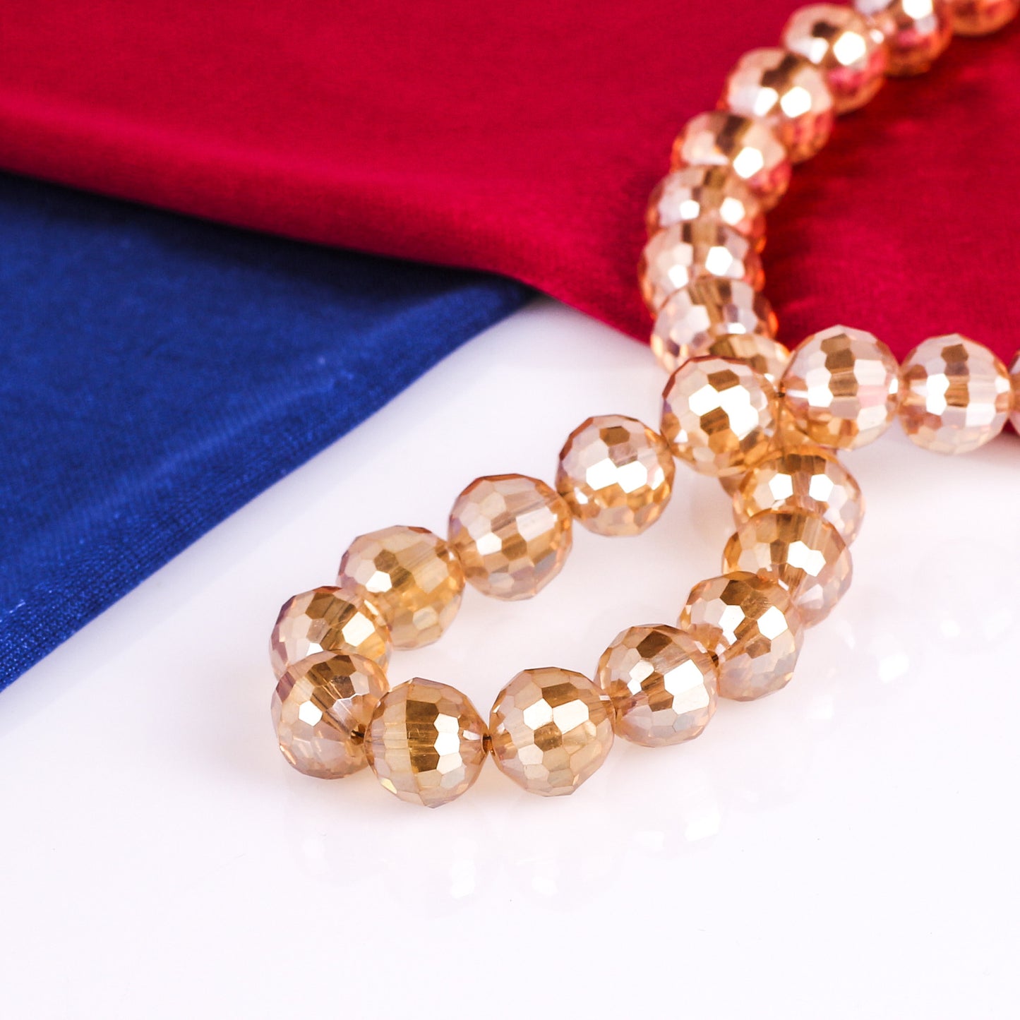 Accessoires de coiffure de mariée galvanisés, matériel d'ornement, perles coupées