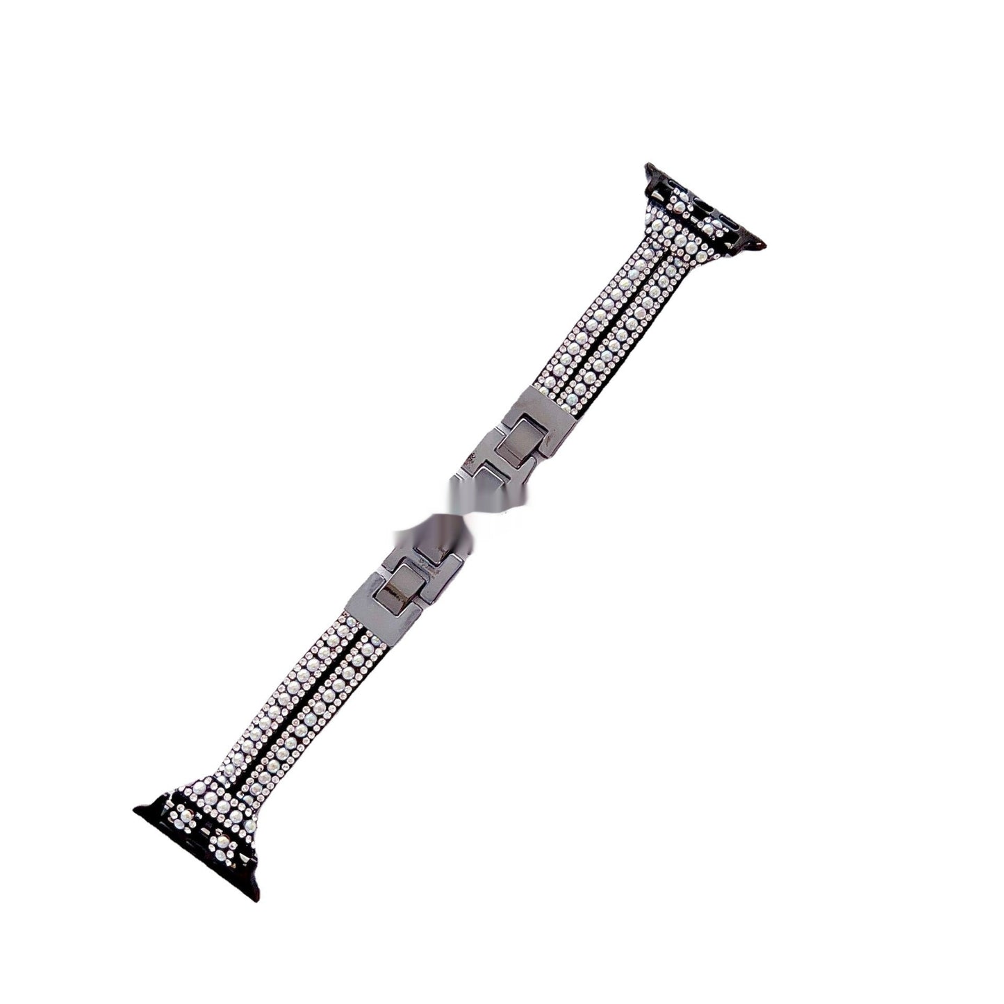 Bracelet en métal avec chaîne de perles et petite taille
