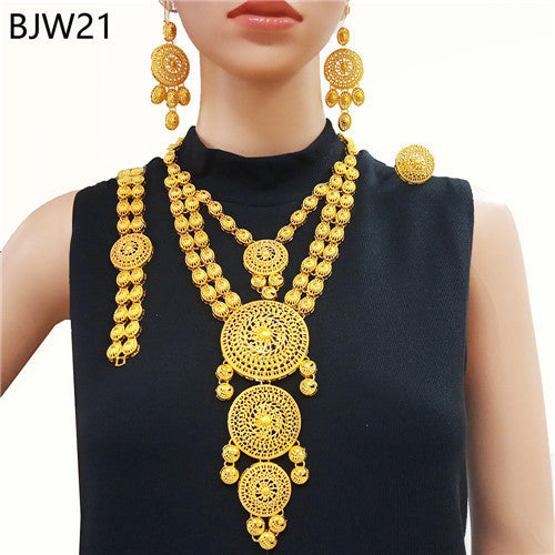 24K Gold Plated Banquet Necklace Suit
