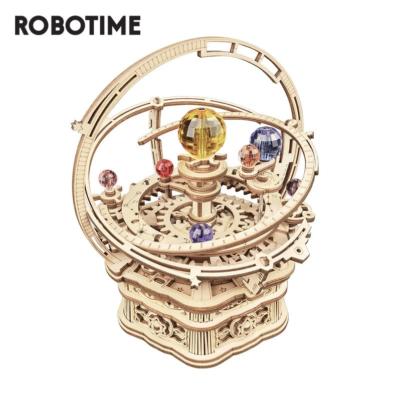 Robotime Rokr boîte à musique 3D Puzzle en bois Kits de construction jeu assemblage modèle jouets pour enfants enfants anniversaire cadeaux de noël AMK51