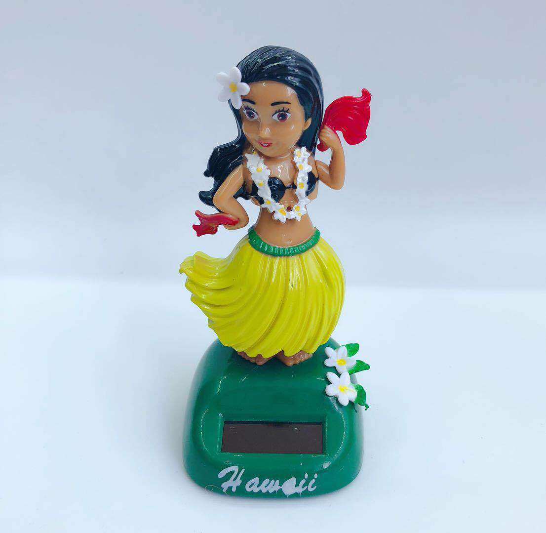 Accessoires de voiture pour fille hawaïenne, balançoire solaire