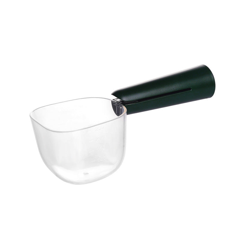 Cuillère universelle, échelle transparente, sac de nourriture pour chien, Clip, fournitures pour animaux de compagnie