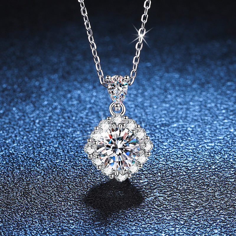 Women's Fashion Casual Sterling Silver Pendant Necklace