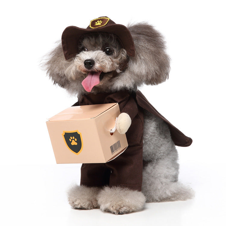 Suministros para mascotas, traje de pie, ropa divertida para perros, traje vertical, vestido de Navidad y Halloween, traje para mascotas