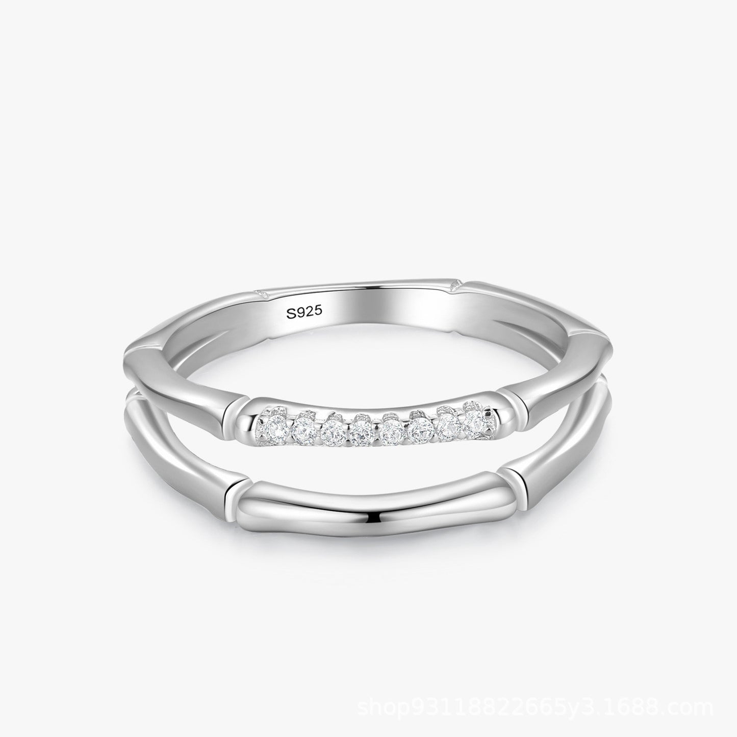 Women's Double-layer Bamboo Personality Ring