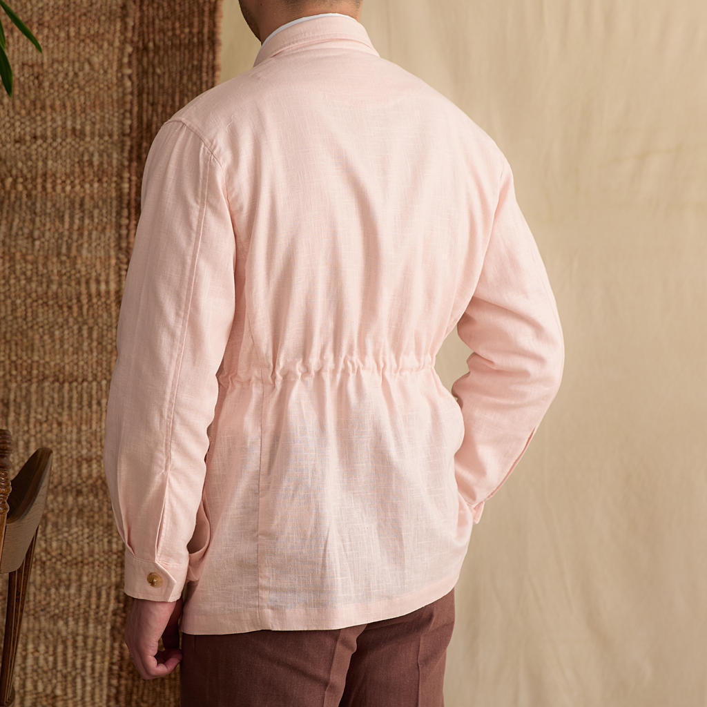 Men's Linen Cotton Thin Breathable Casual Coat Jacket