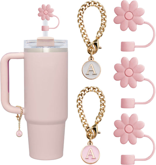 Accesorios con dijes de letras para taza, 5 uds., colgante con mango de letra con identificación de nombre para vaso moderno y sencillo, nube