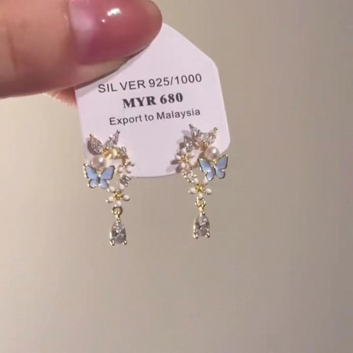 High Sense Light Luxury Temperament New Summer Exquisite Special Interest Earrings Women