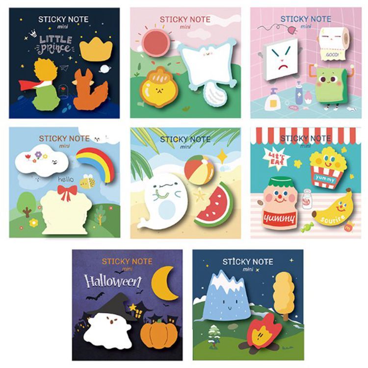 Notas Post-it® Patrón de calabaza espeluznante de Halloween