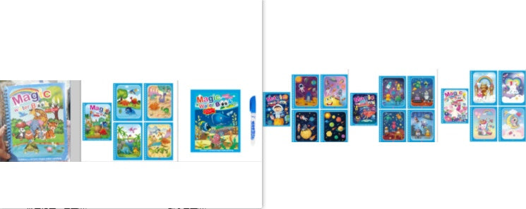Livre de peinture à l'eau magique créatif pour enfants