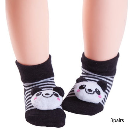Chaussettes tridimensionnelles pour bébé, poupée animale mignonne