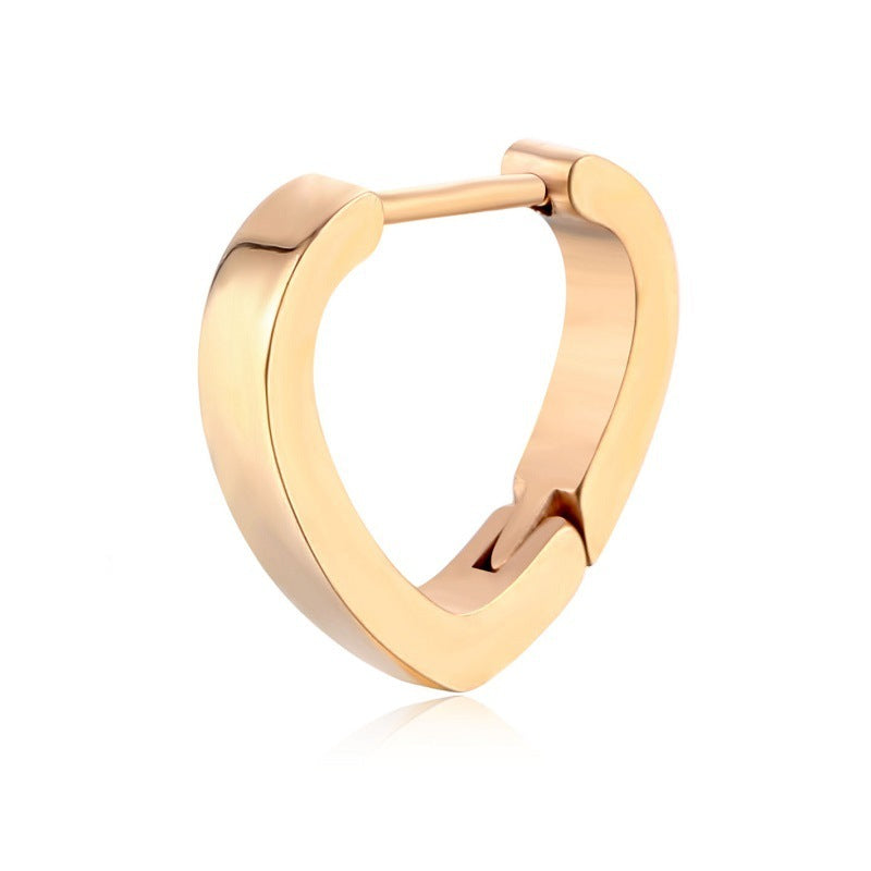 Boucles d'oreilles géométriques en acier inoxydable et titane