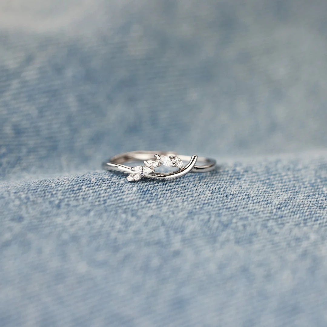 Bague d'index de style européen et américain à la mode simple
