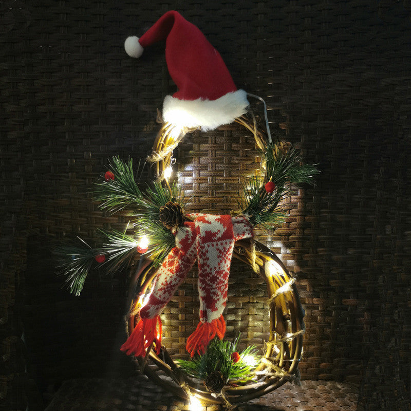 Décorations De Noël Lumières De Noël Décoration Cercle De Vigne