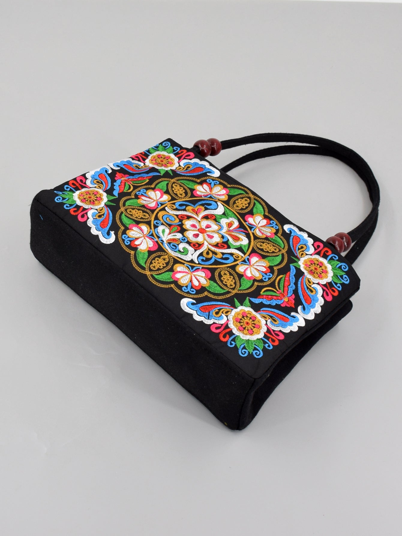 Women's Ethnic Style Double Sided Embroidery Handbag