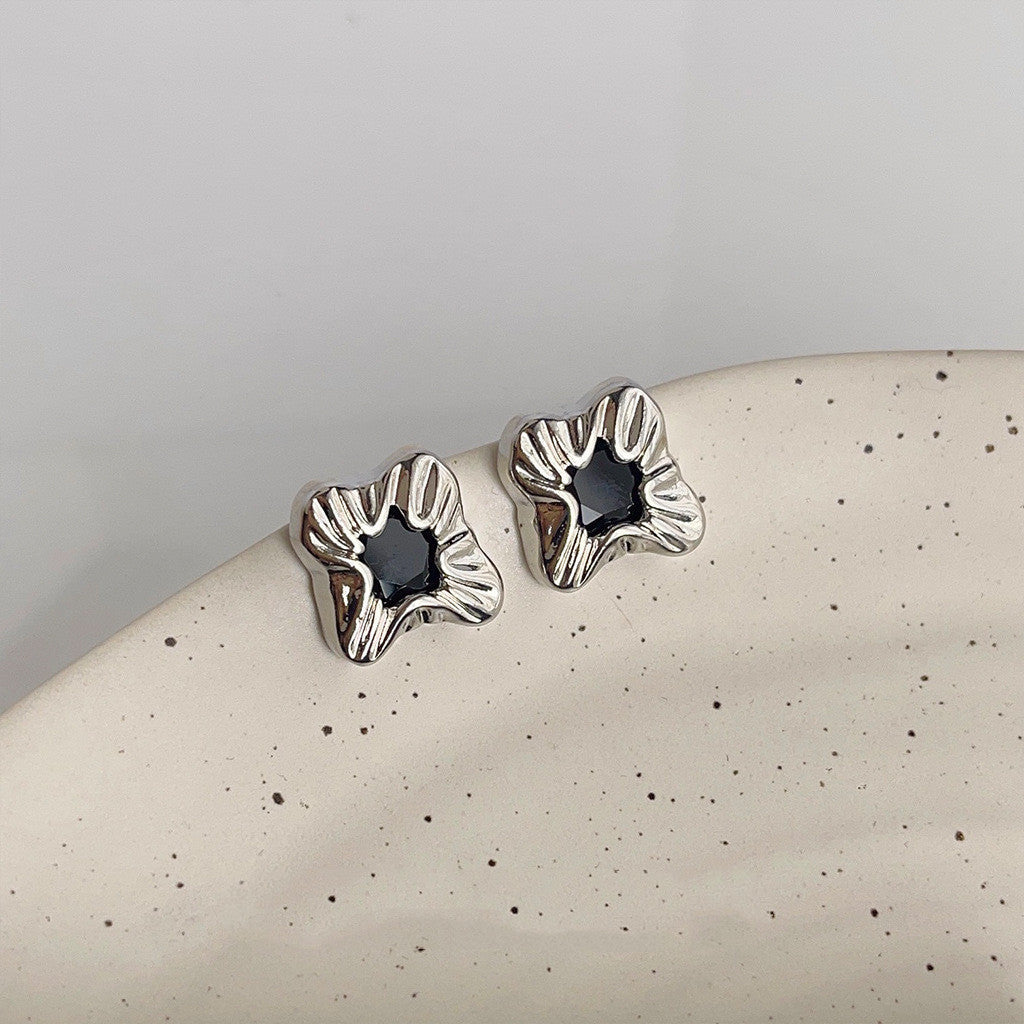 Boucles d'oreilles simples en zircon pour femme