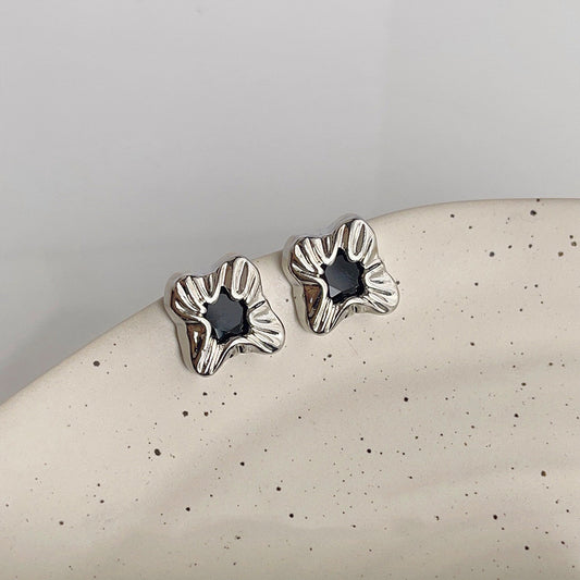 Boucles d'oreilles simples en zircon pour femme