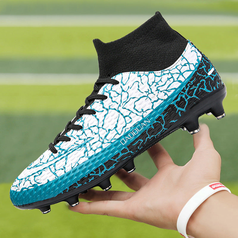 Chaussures d'entraînement montantes pour jeunes étudiants de football pour hommes