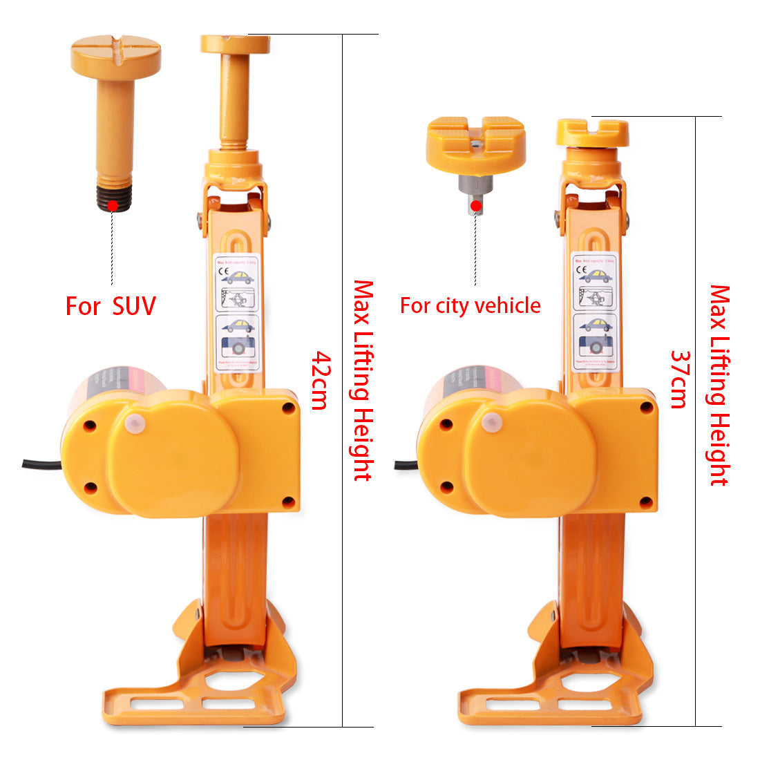 Cric électrique de voiture, ensemble de cric de voiture avec clé électrique