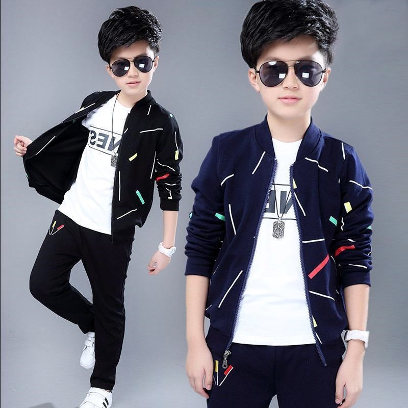 Ropa de niño guapo coreano de estilo occidental de dos piezas