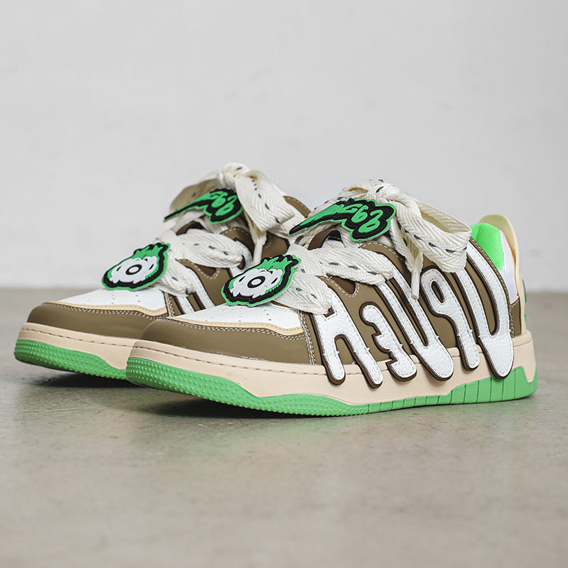 Zapatos de skate deportivos para parejas, modernos y versátiles para hombre