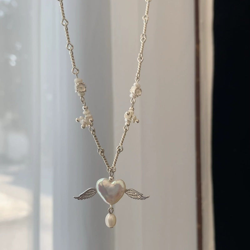 Design High Sense Affordable Luxury Fashion Original Handmade Yongyi Heart Chain Length 45cm Necklace