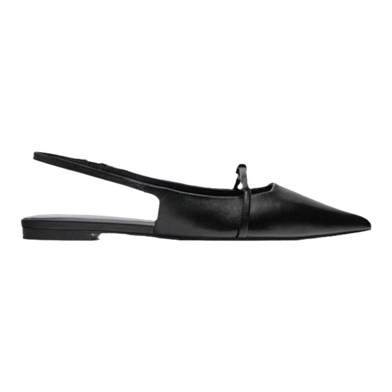 Women's Fashion Pointed Toe Toe Cap Strap Empty French Sandals