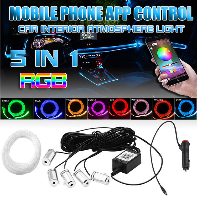One For Five Car Voice Control Atmosphere Light