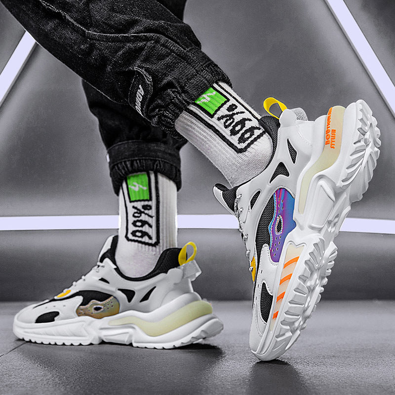 Mesh Running Casual Sneakers Breathable Coconut Daddy Shoes