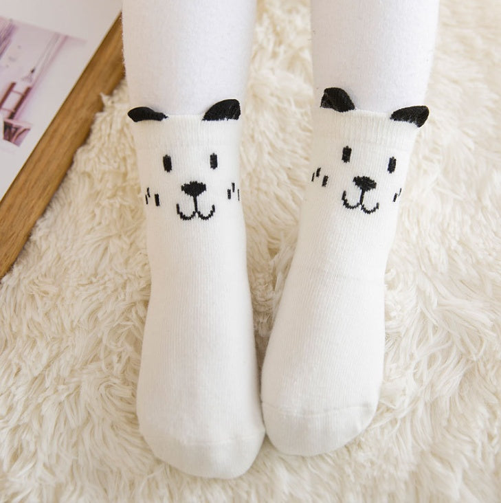 Nouveauté chaussettes nouveau-né dessin animé coton bébé chaussettes antidérapantes bébé coton chaussettes 