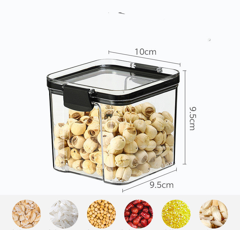 Caja de tarro de almacenamiento de cocina para cereales