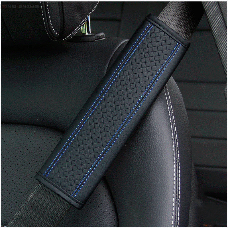 Ceinture de sécurité de voiture en cuir de Fiber, protection d'épaule, housse de protection, ceinture de sécurité